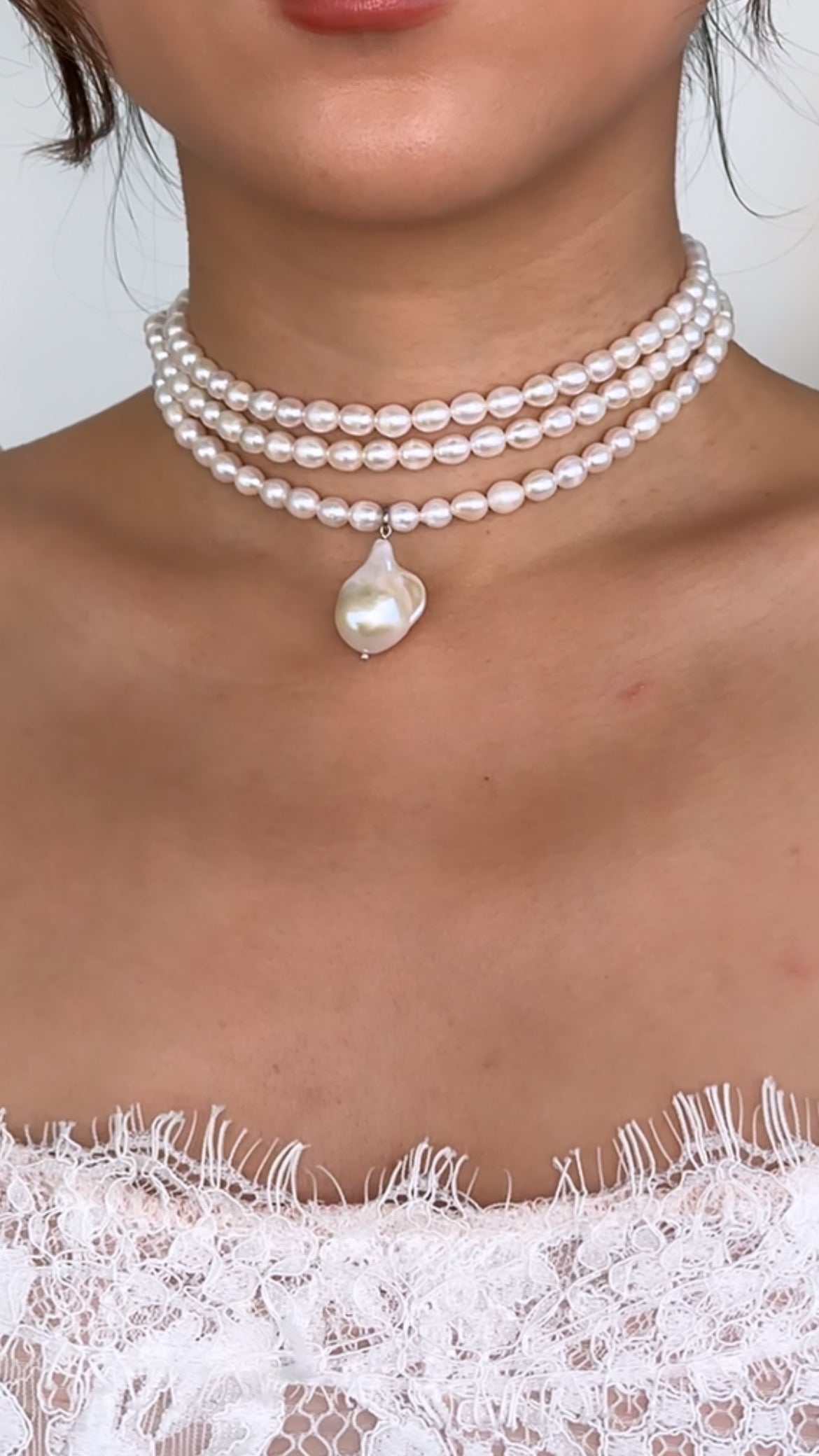 Custom Multi-layer Pearl Necklace